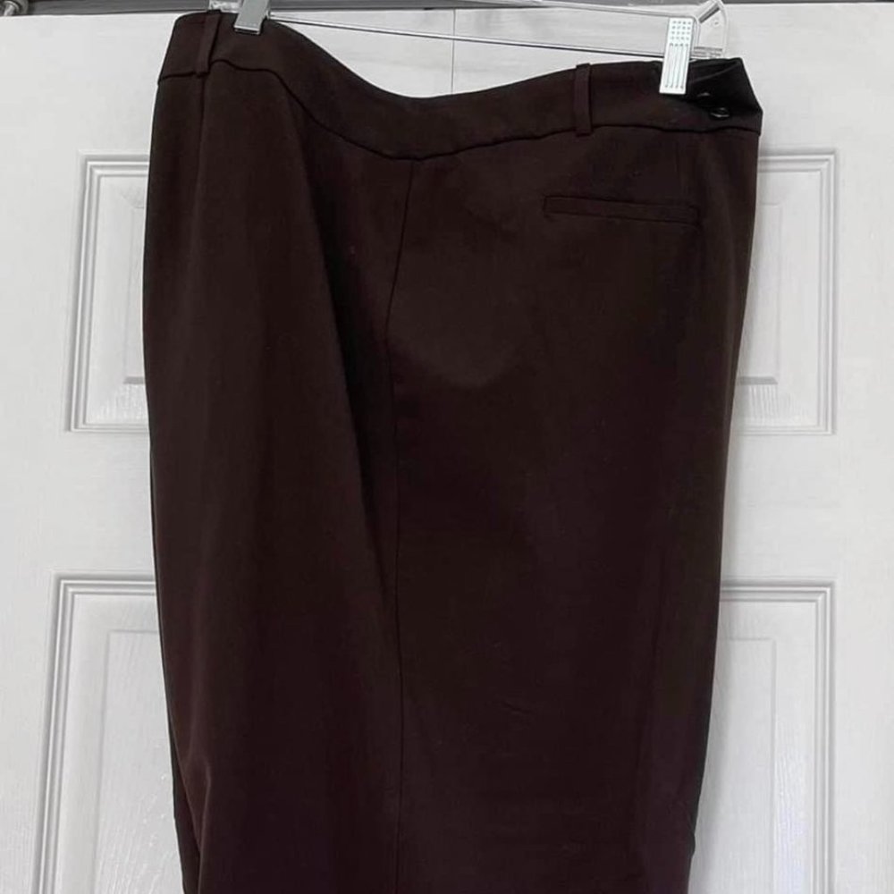 Ashley Stewart 26w brown dress pants